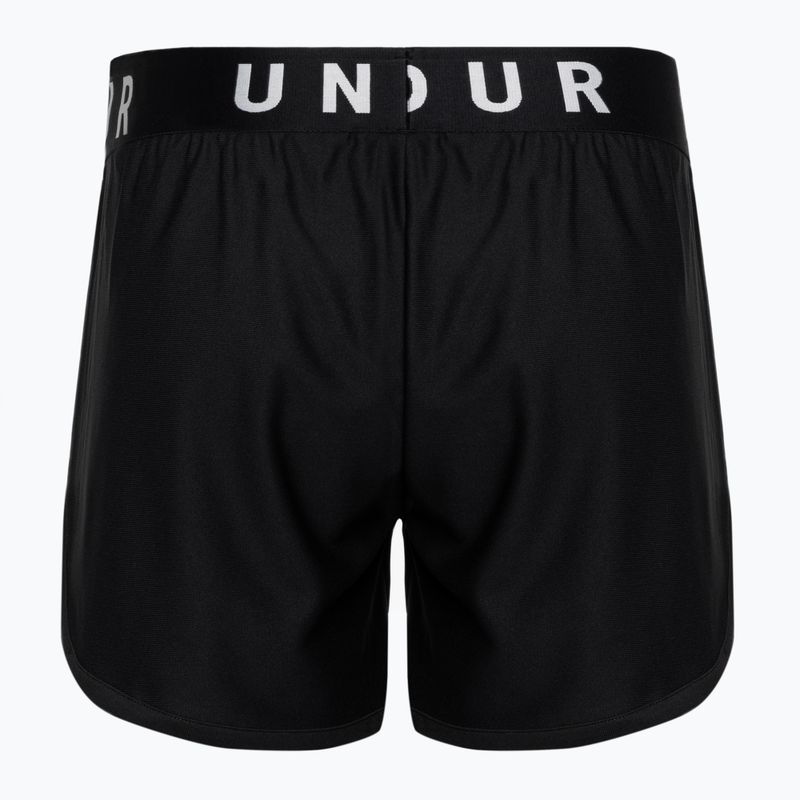 Under Armour Play Up 5 In pantaloni scurți de antrenament pentru femei negru/negru/alb negru/alb 6