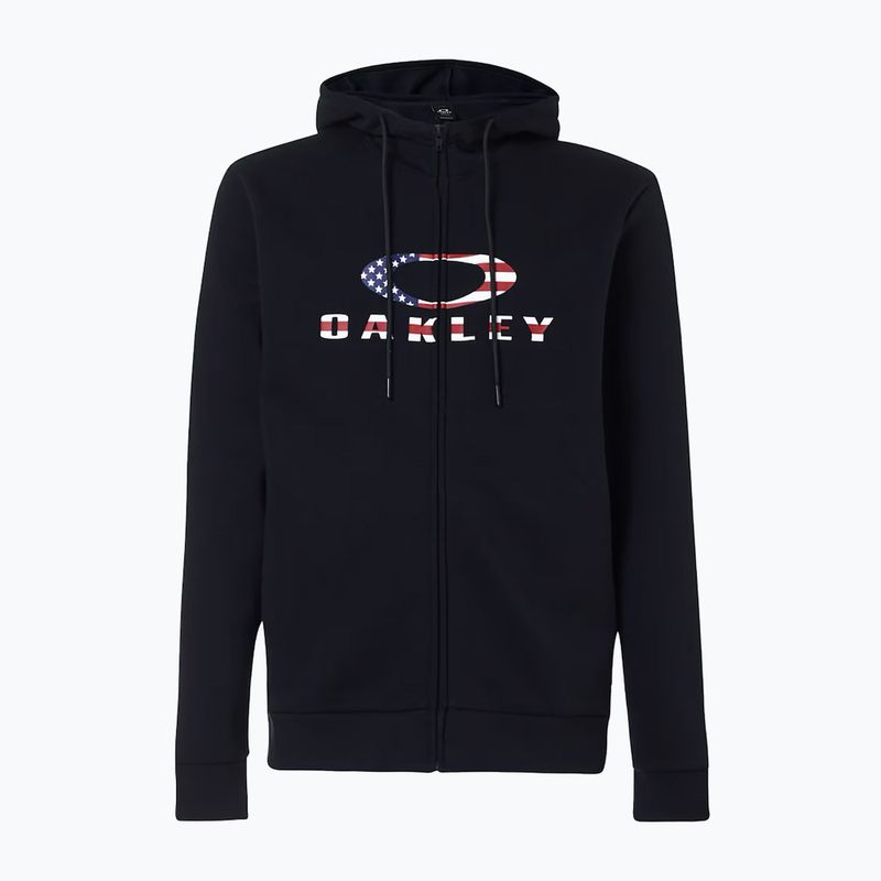 Hanorac pentru bărbați Oakley Bark 2.0 Hoodie FZ black/american flag 7
