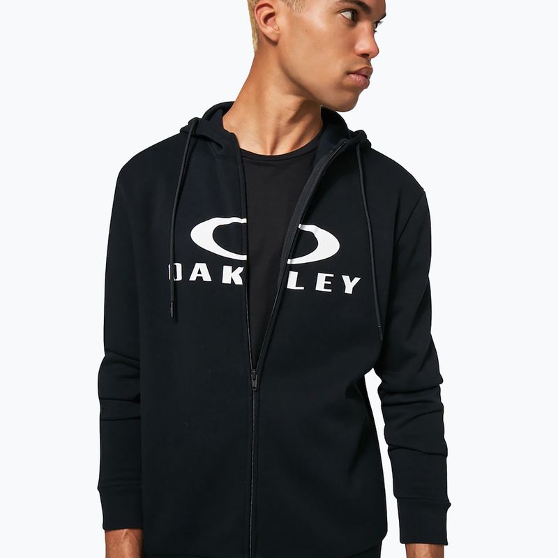 Hanorac pentru bărbați Oakley Bark 2.0 Hoodie FZ black/white 5