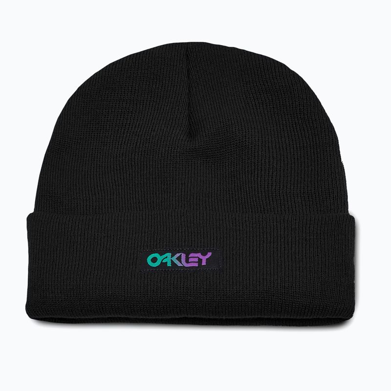 Căciulă de iarnă Oakley B1B Gradient Patch Beanie blackout