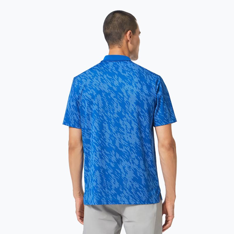 Oakley Contender Print polo pentru bărbați albastru FOA403162 3