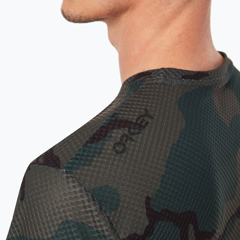 Tricou de ciclism pentru bărbați Oakley Ride Free SS verde FOA403780 3
