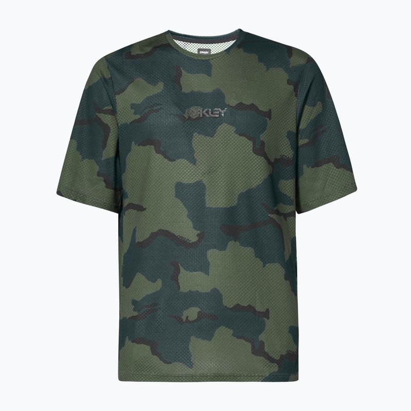 Tricou de ciclism pentru bărbați Oakley Ride Free SS verde FOA403780 4
