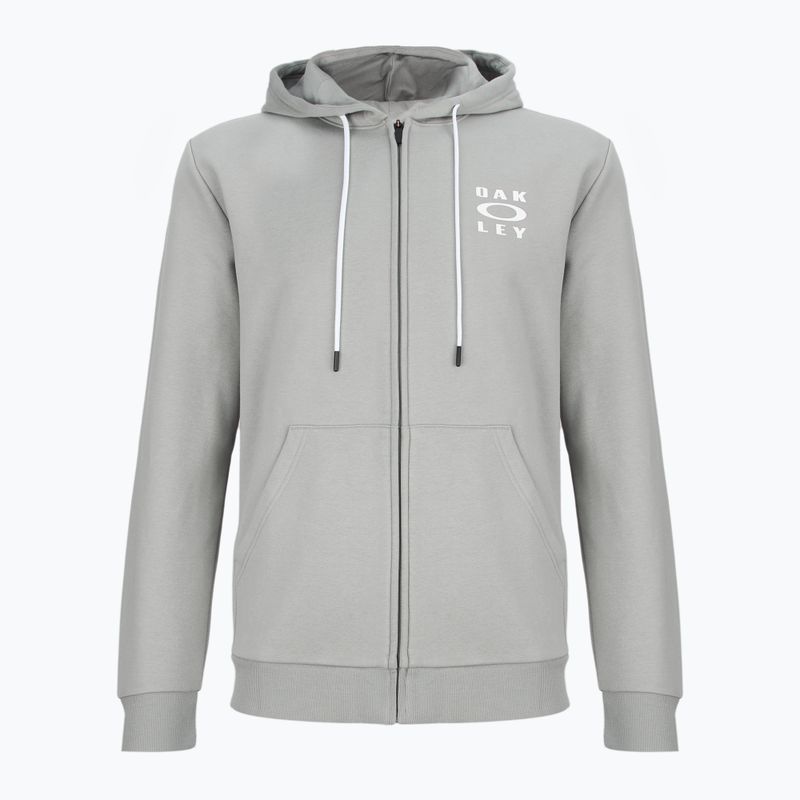 Hanorac pentru bărbați Oakley FZ Hoodie stone gray