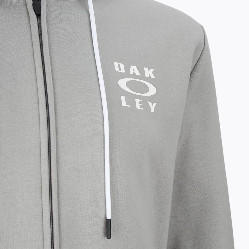 Hanorac pentru bărbați Oakley FZ Hoodie stone gray 3