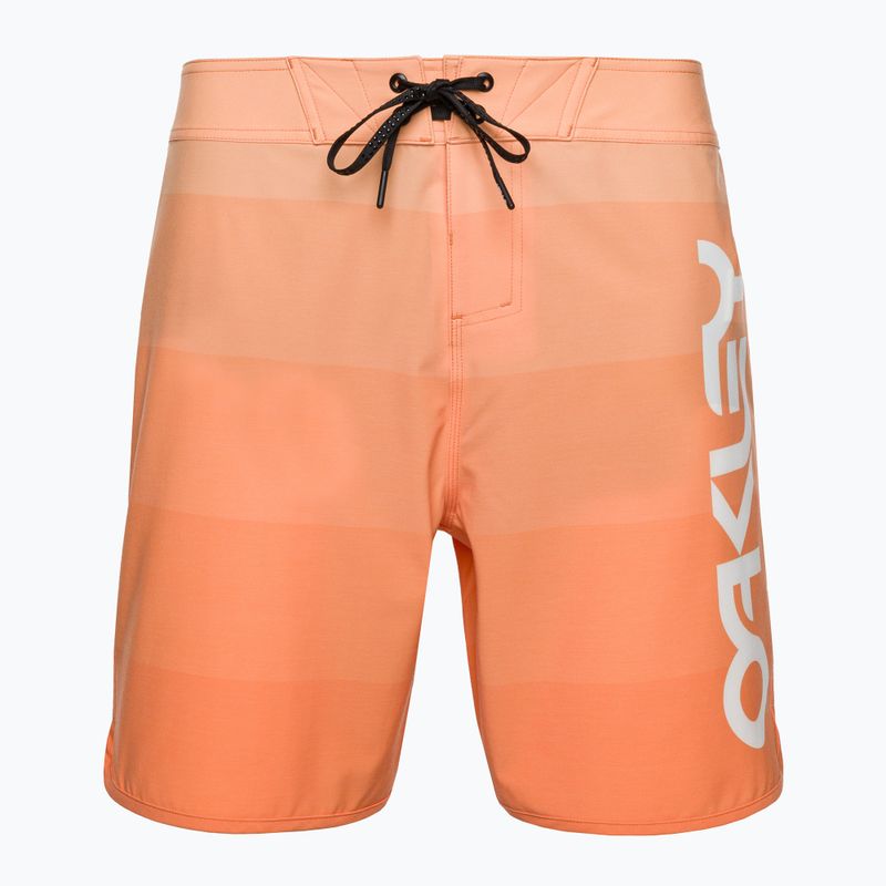 Pantaloni scurți de baie Oakley Retro Mark 19" pentru bărbați, portocalii FOA40430430473K