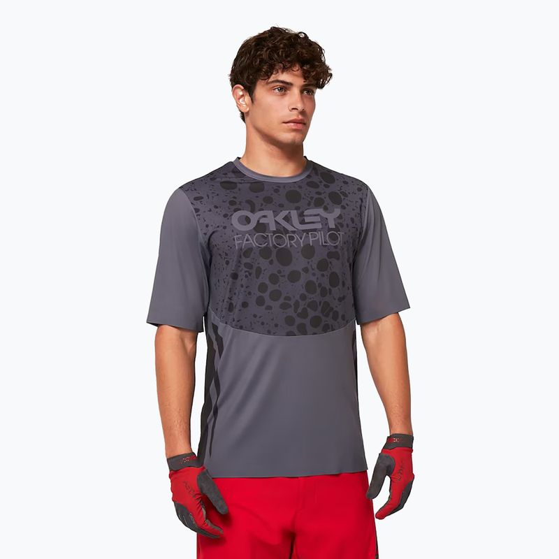 Tricou de ciclism pentru bărbați Oakley Maven Rc SS gri FOA404400 4