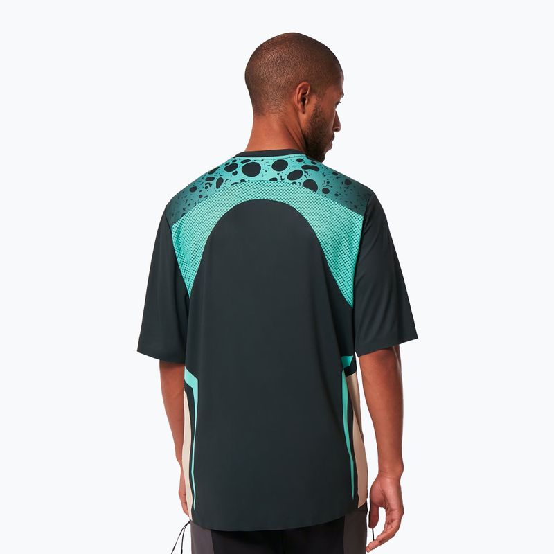 Tricou de ciclism pentru bărbați Oakley Maven Rc SS verde-negru FOA404400