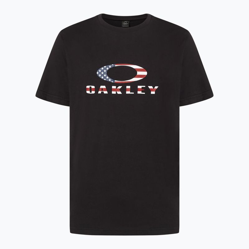 Tricou pentru bărbați Oakley O Bark 2.0 black/american flag 6