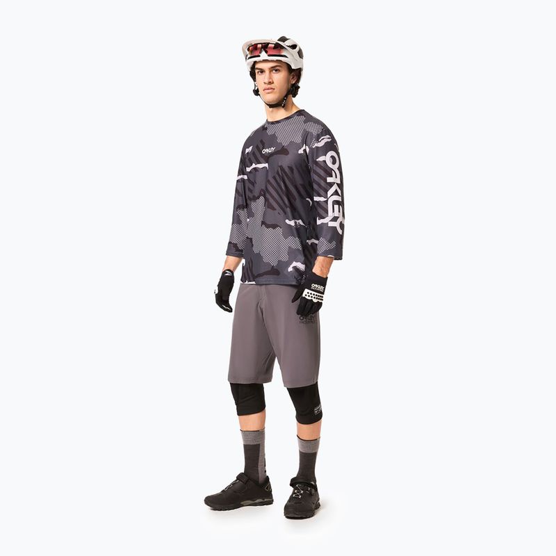 Pantaloni scurți de bicicletă Oakley Factory Pilot Lite I uniformă gri pentru bărbați 2