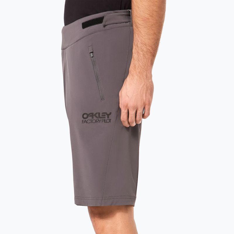 Pantaloni scurți de bicicletă Oakley Factory Pilot Lite I uniformă gri pentru bărbați 5