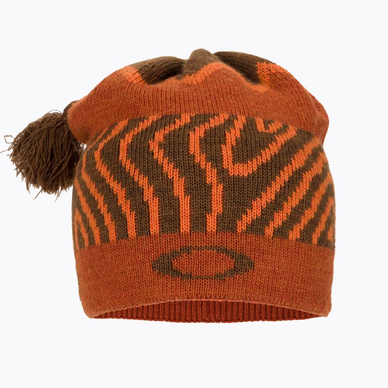 Șapcă de iarnă Oakley TC Nordic Tassle portocaliu norvegian cu model de iarnă 2