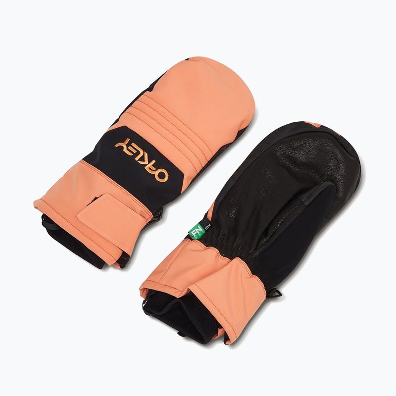 Oakley B1B Mittes mănușă de snowboard portocalie moale și moale 5