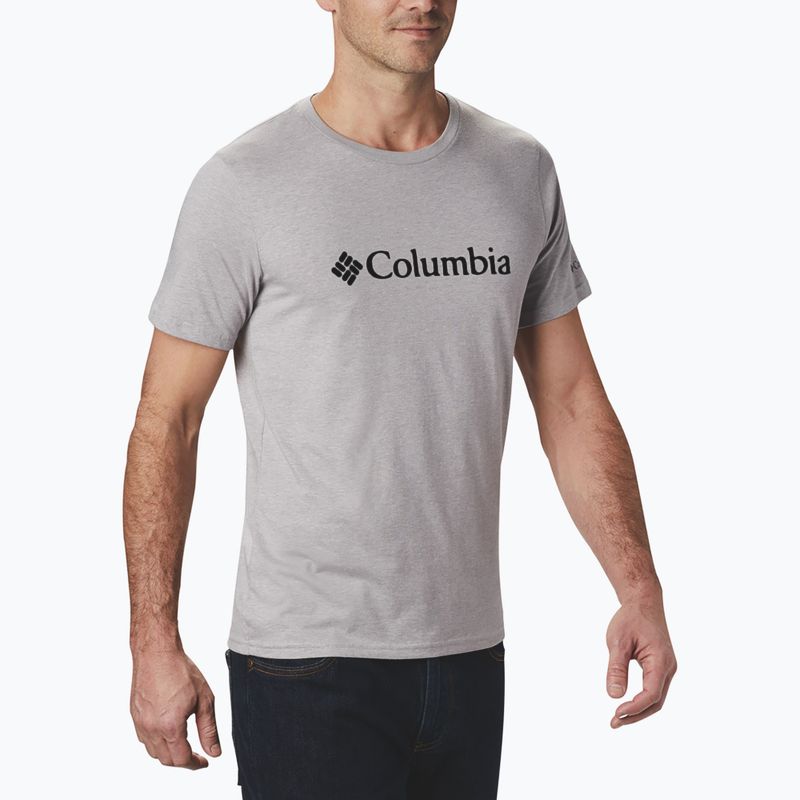 Tricou pentru bărbați Columbia CSC Basic Logo columbia grey heather