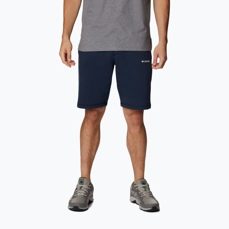 Pantaloni scurți de trekking pentru bărbați Columbia Logo Fleece bleumarin 1884601464