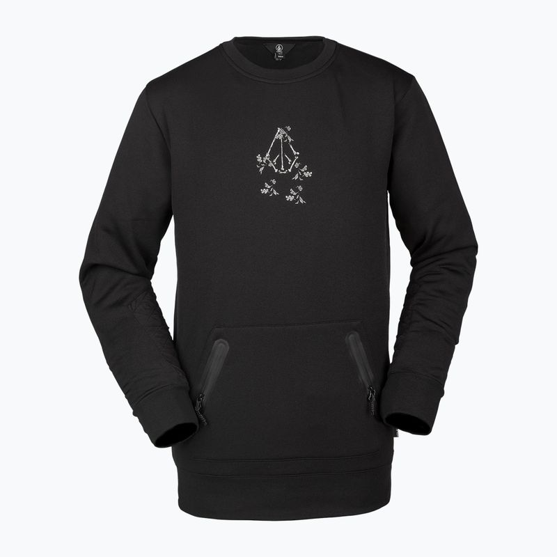 Volcom Let It Storm Crew tricou de snowboard pentru bărbați negru G4652201-ART 3