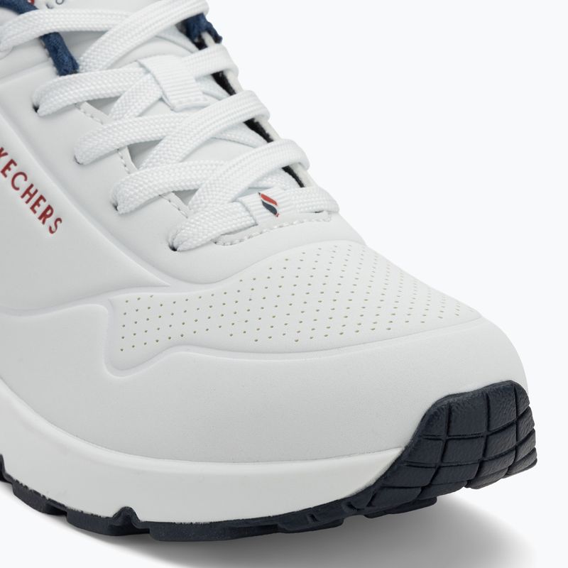 Încălțăminte pentru femei  SKECHERS Uno Stand On Air white durabuck/navy/red trim/mesh 7