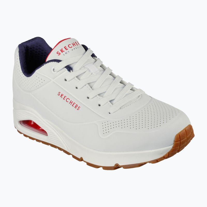 Încălțăminte pentru bărbați SKECHERS Uno Stand On Air white/navy/red 8