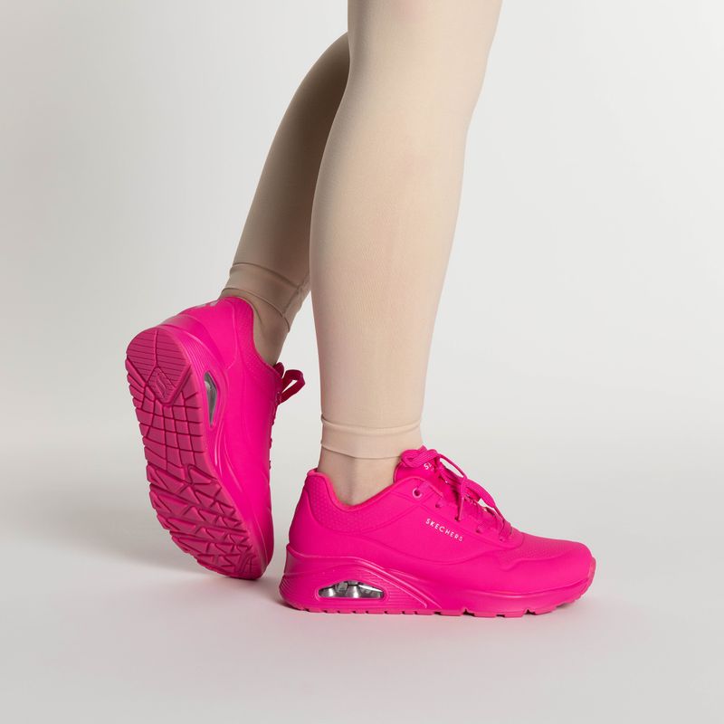 Încălțăminte pentru femei SKECHERS Uno Night Shades hot pink 2