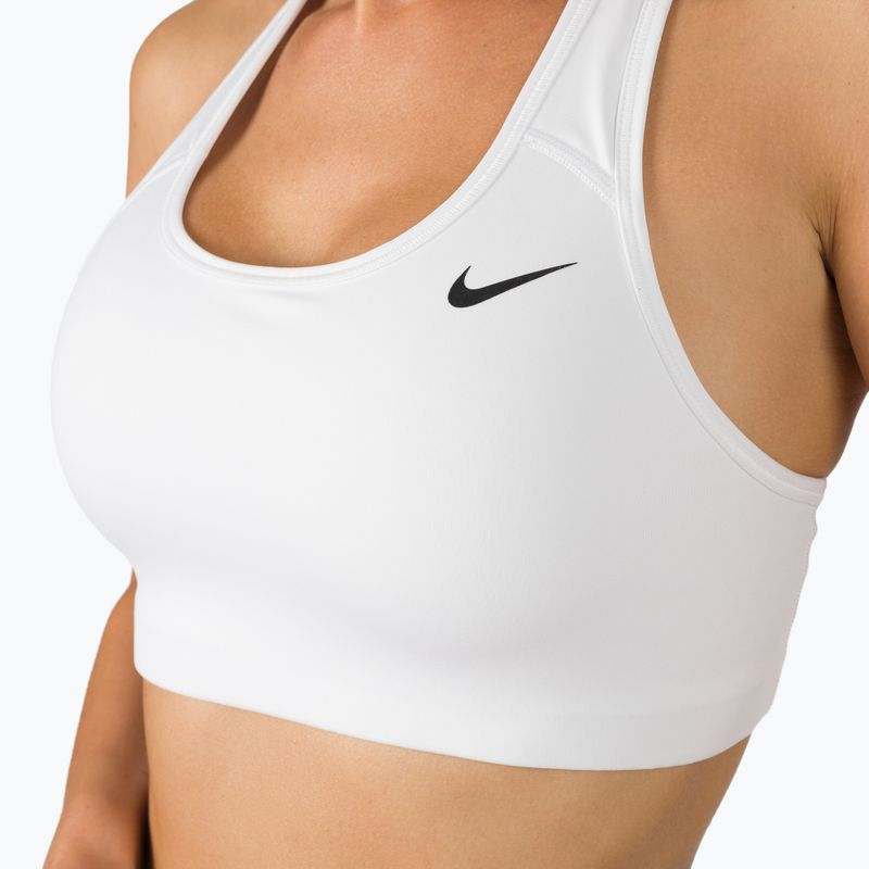 Sutien de fitness Nike Dri-FIT Swoosh alb BV3630-100 4