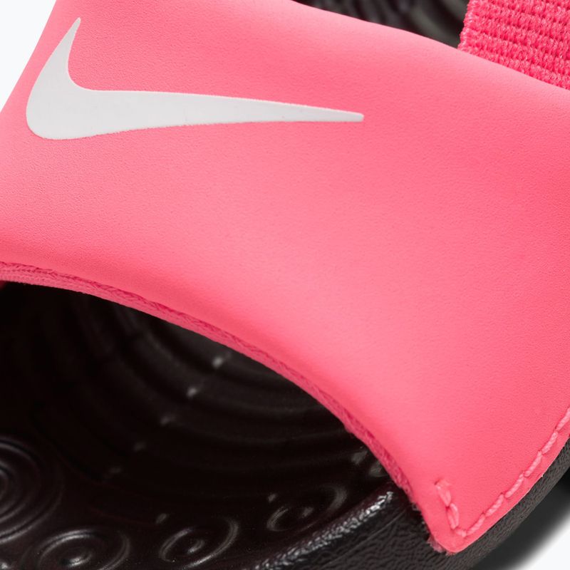 Șlapi pentru copii Nike Digital coffee pink/black/white 9