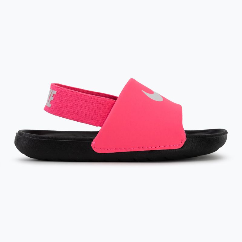 Șlapi pentru copii Nike Digital coffee pink/black/white 2