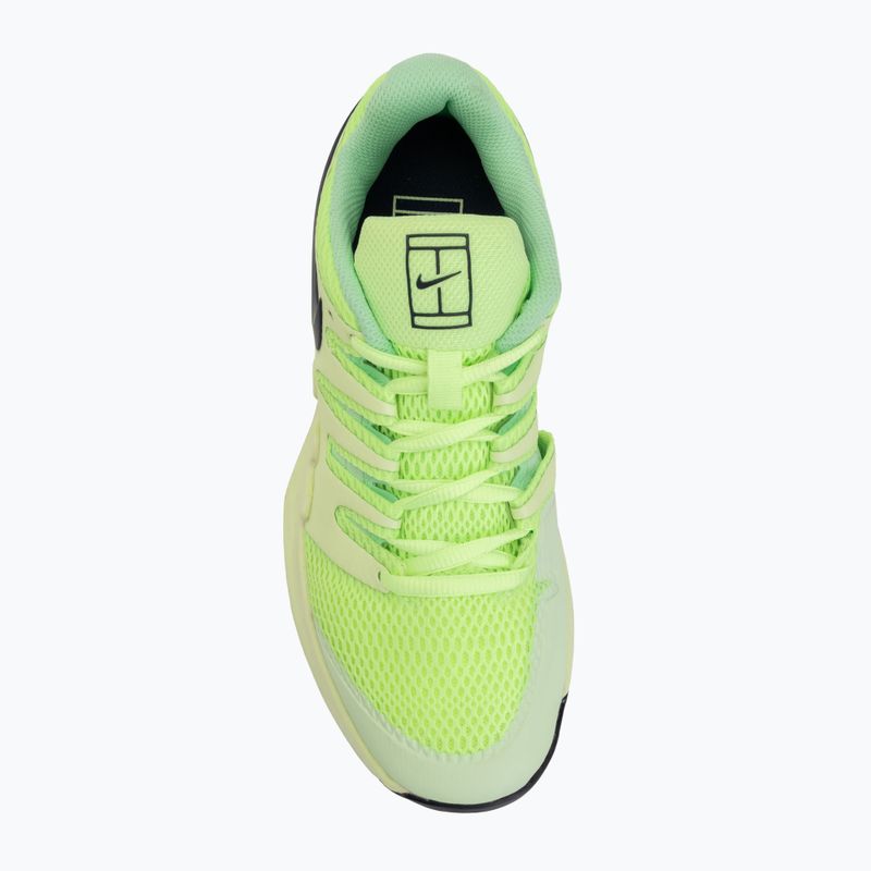 Încălțăminte de tenis pentru copii Nike Court Vapor X Jr ghost green/barely volt/blackened blue 5