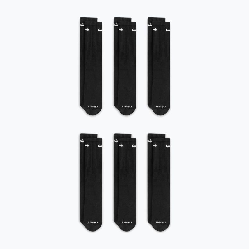 Șosete pentru bărbați Nike Everyday Plus Cushioned Crew 6 pairs black/white 3