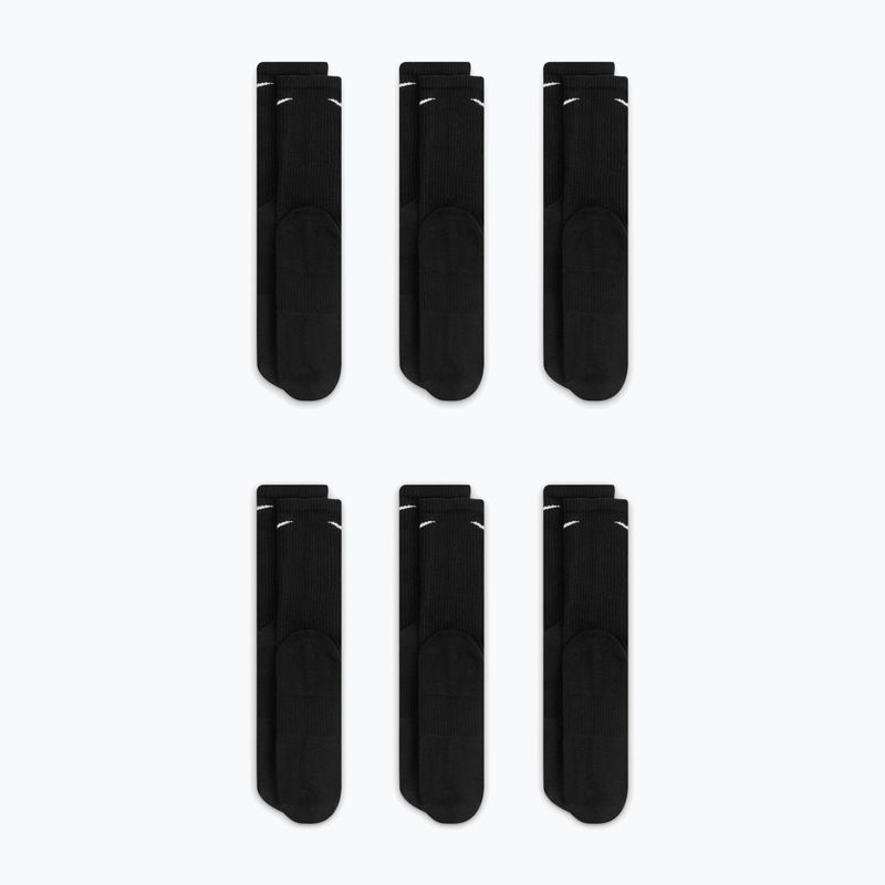 Șosete pentru bărbați Nike Everyday Plus Cushioned Crew 6 pairs black/white 4