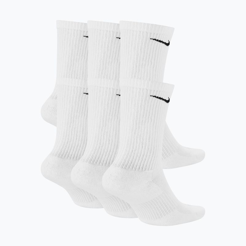 Șosete pentru bărbați Nike Everyday Plus Cushioned Crew 6 perechi white/black 2