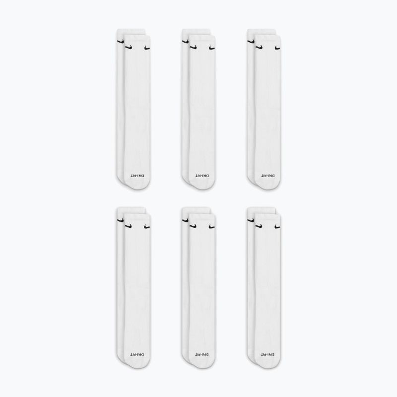 Șosete pentru bărbați Nike Everyday Plus Cushioned Crew 6 pairs white/black 3