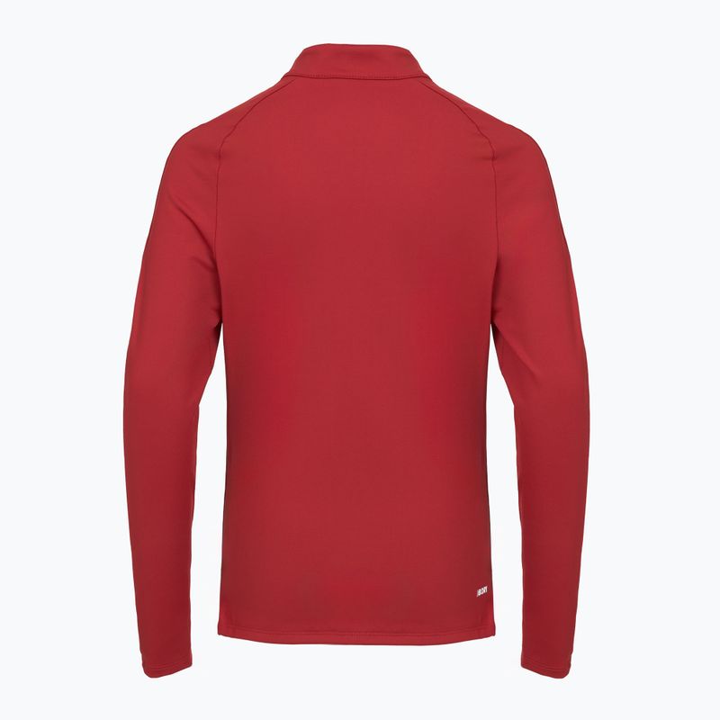 Pulover de fotbal pentru copii New Balance Training 1/4 Zip tricotat maroon NBEJT9035 2
