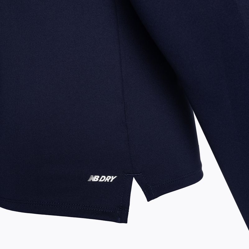 Tricou de fotbal pentru bărbați New Balance Training 1/4 Zip tricotat albastru marin NBEMT9035 4