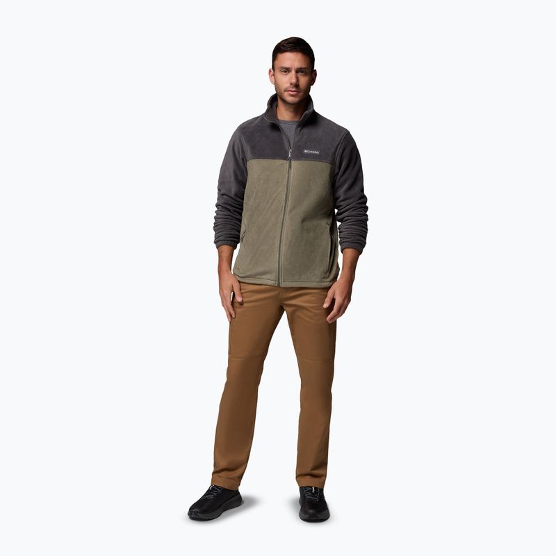 Bluză pentru bărbați Columbia Steens Mountain Full Zip 2.0 shark stone/green 2