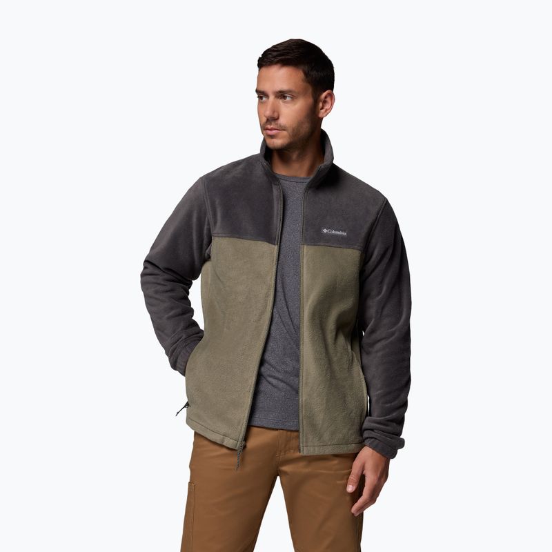 Bluză pentru bărbați Columbia Steens Mountain Full Zip 2.0 shark stone/green 5