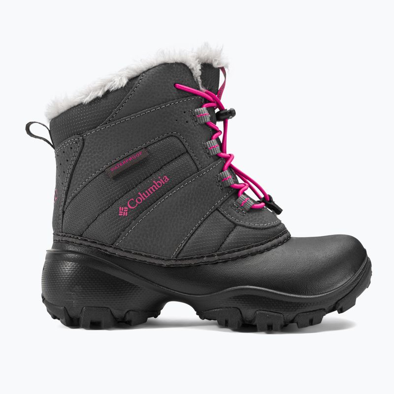 Columbia Rope Tow III WP cizme de zăpadă pentru copii Columbia Rope Tow III WP pentru copii gri închis / roz înalt 2