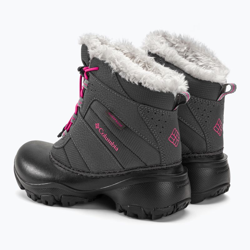 Columbia Rope Tow III WP cizme de zăpadă pentru copii Columbia Rope Tow III WP pentru copii gri închis / roz înalt 3