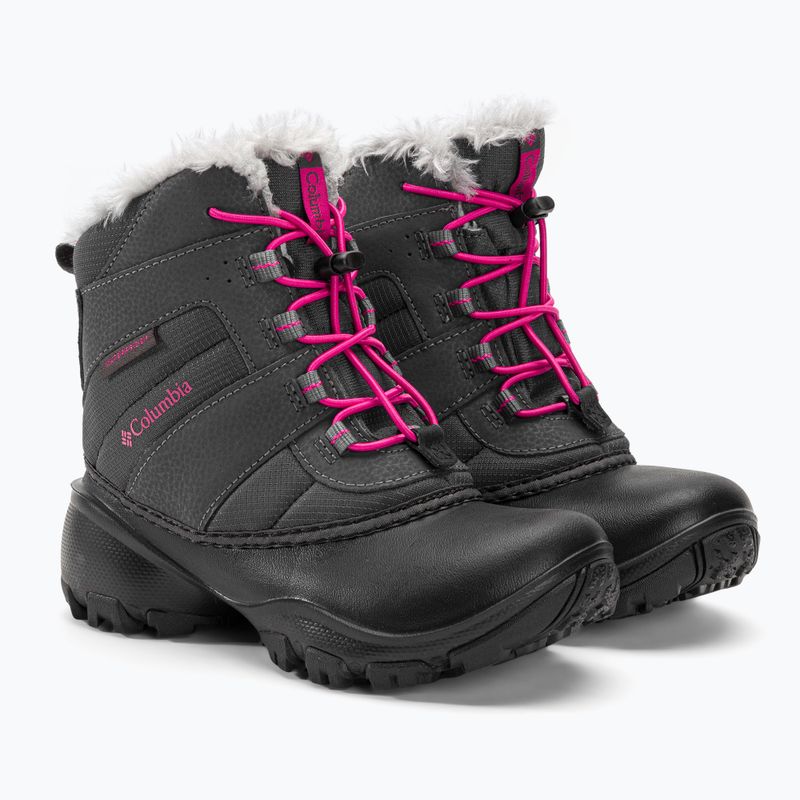 Columbia Rope Tow III WP cizme de zăpadă pentru copii Columbia Rope Tow III WP pentru copii gri închis / roz înalt 4