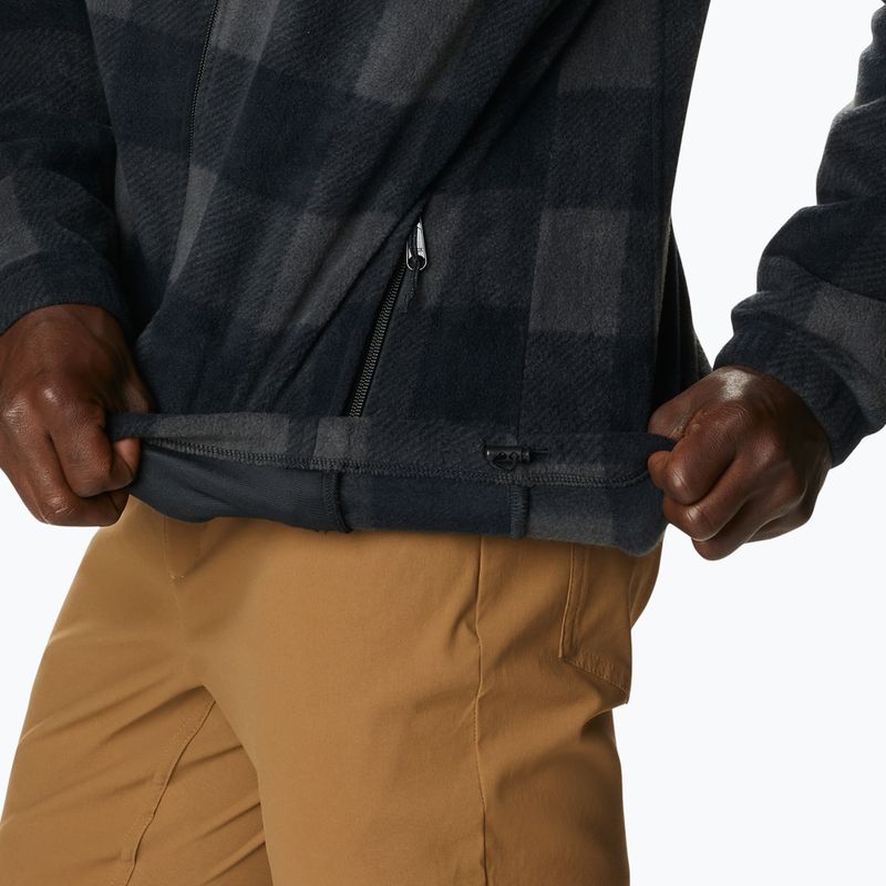 Columbia Steens Mountain imprimate pentru bărbați pulover fleece negru 1478231 6
