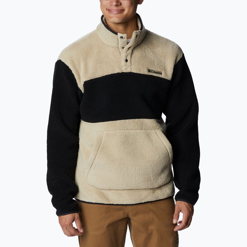 Columbia Rugged Ridge Sherpa Sherpa 1/2 bluză fleece pentru bărbați bej și negru 1952393