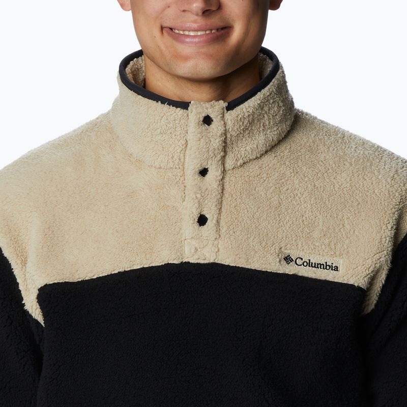 Columbia Rugged Ridge Sherpa Sherpa 1/2 bluză fleece pentru bărbați bej și negru 1952393 5