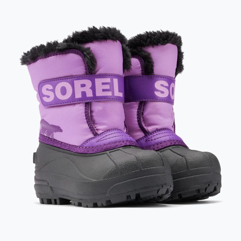 Ghete pentru copii Sorel Snow Commander gumdrop/purple violet 9