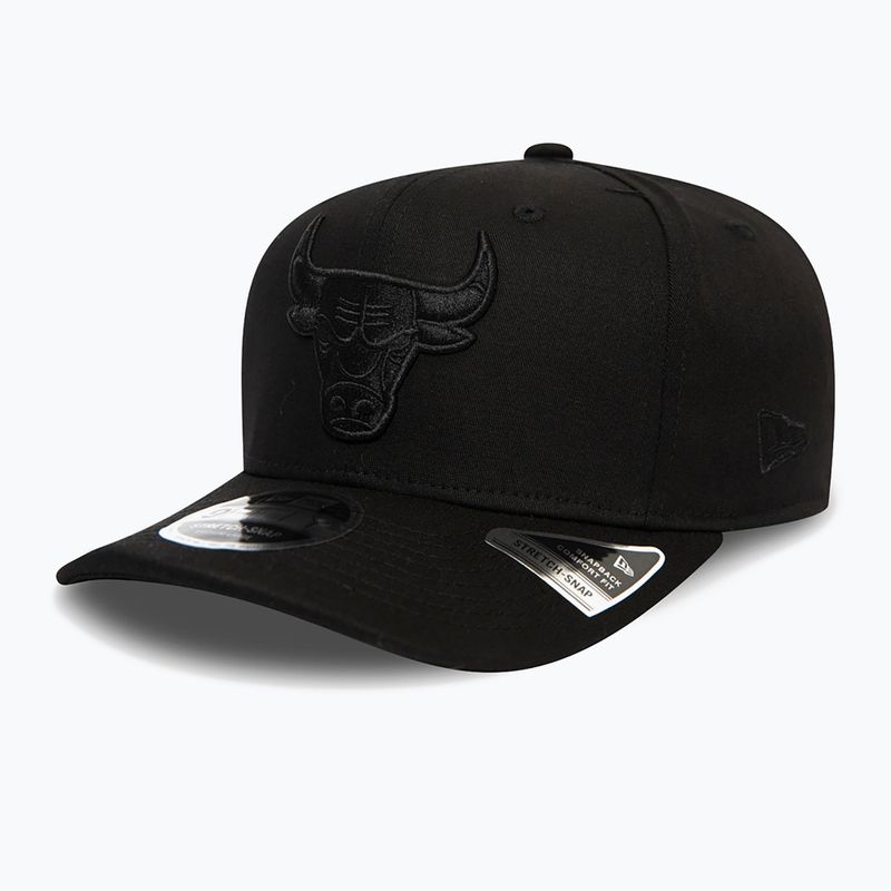 New Era Tonal Black 9Fifty Stretch Snap Chicago Bulls șapcă negru 4