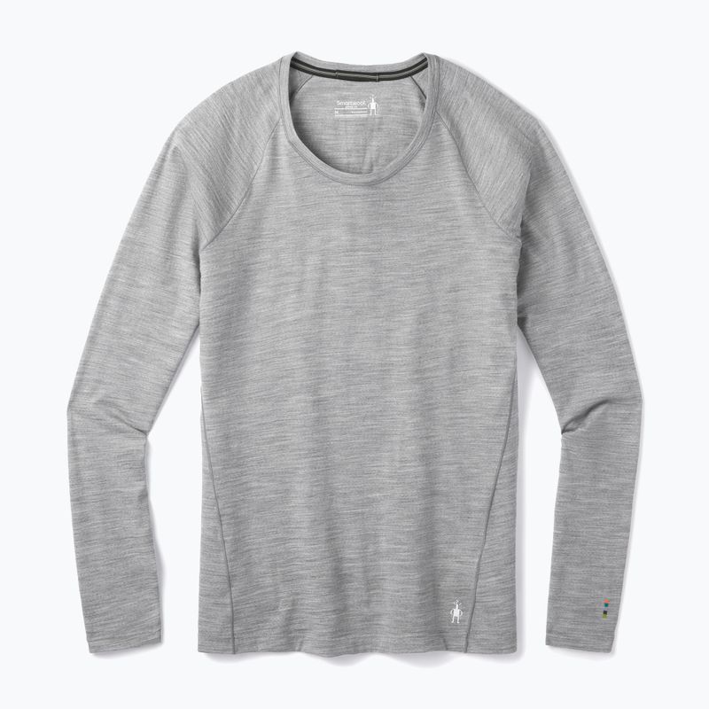 Bluză termică damă Smartwool Merino 150 Baselayer Boxed light gray heather 4