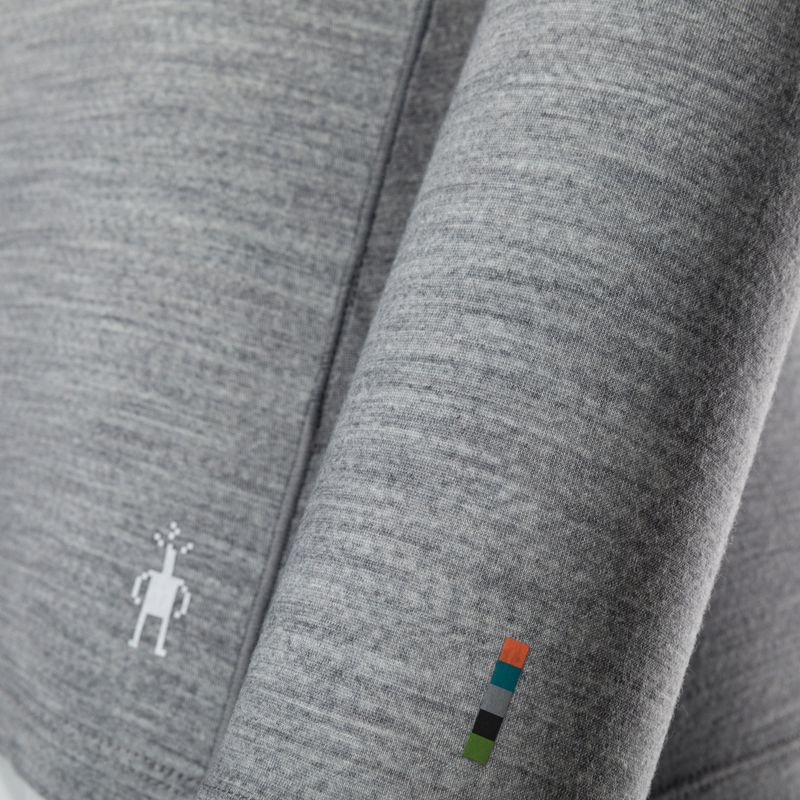 Bluză termică damă Smartwool Merino 150 Baselayer Boxed light gray heather 3