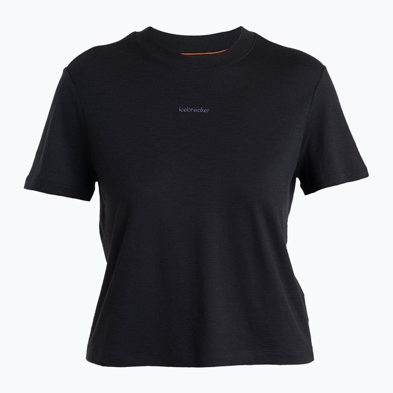Tricou de trekking pentru femei icebreaker Merino 150 Tech Lite III SS Crop Tee black 6