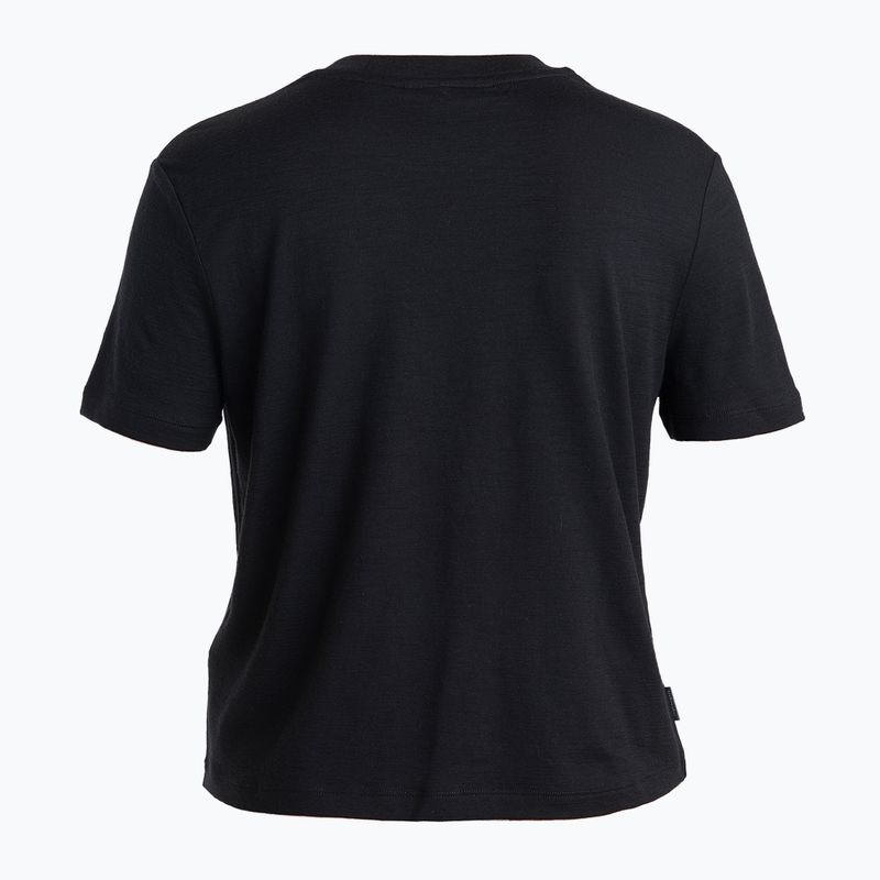 Tricou de trekking pentru femei icebreaker Merino 150 Tech Lite III SS Crop Tee black 7