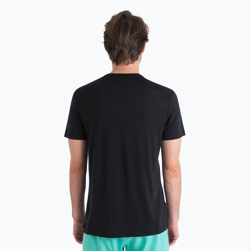 Tricou de trekking pentru bărbați icebreaker Merino 125 Cool-Lite Sphere III SS Tee black 3