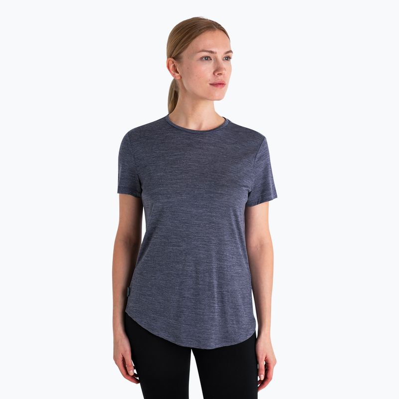 Tricou de trekking pentru femei icebreaker Merino 125 Cool-Lite Sphere III SS Tee midnight navy heather