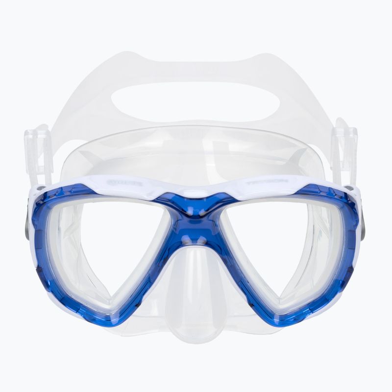 Mască de snorkeling Mares Trygon transparent și albastru marin 411262 2